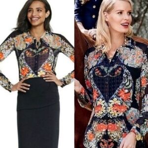 Cabi floral button down blouse 3072